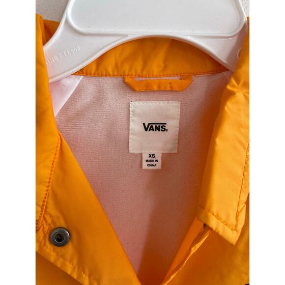 Vans Orange Nylon Snap Button Jacket xs - Picture 2 of 8